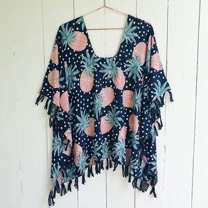 Pineapple print coverup